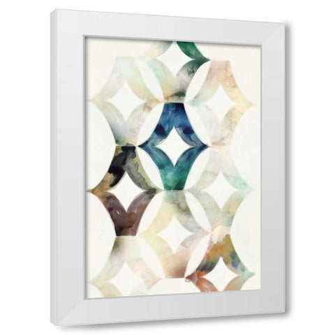 Morocgrahic I White Modern Wood Framed Art Print by Selkirk, Edward