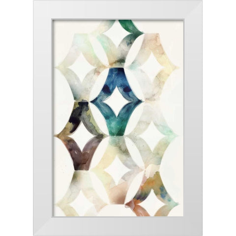 Morocgrahic I White Modern Wood Framed Art Print by Selkirk, Edward