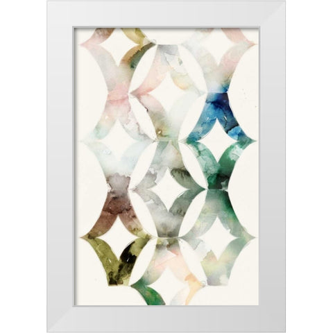 Morocgrahic II White Modern Wood Framed Art Print by Selkirk, Edward