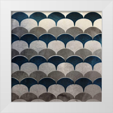 Silver Sparkle White Modern Wood Framed Art Print by Selkirk, Edward