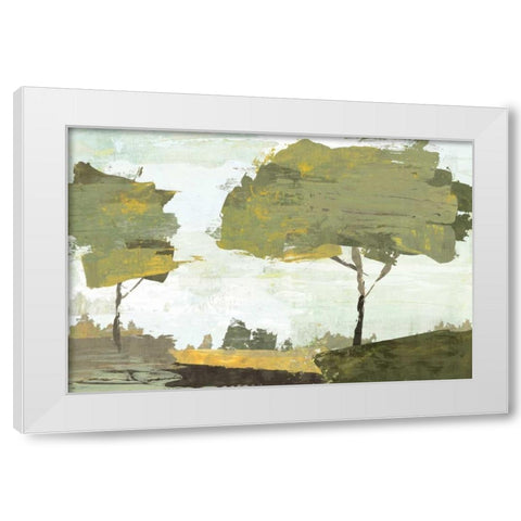 October Sun White Modern Wood Framed Art Print by Selkirk, Edward