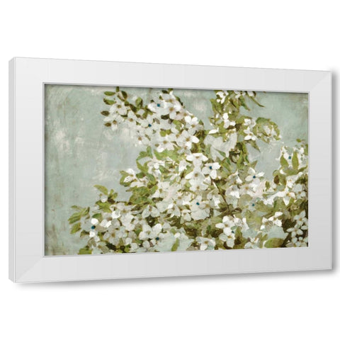 Mint Blossom White Modern Wood Framed Art Print by Selkirk, Edward