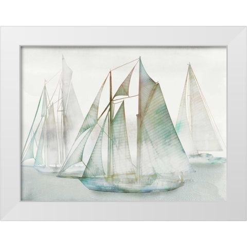 Glide I-Extended White Modern Wood Framed Art Print by Selkirk, Edward