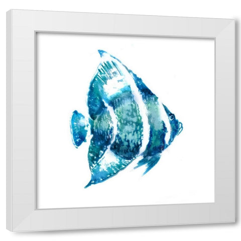 Fish I White Modern Wood Framed Art Print by Selkirk, Edward