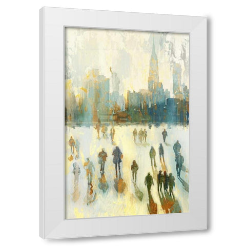 NY Shadows I White Modern Wood Framed Art Print by Selkirk, Edward