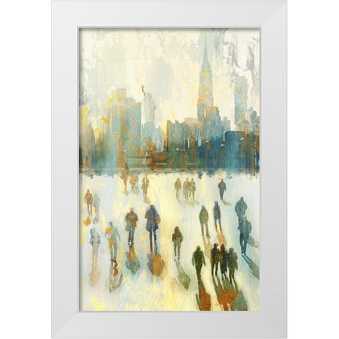 NY Shadows I White Modern Wood Framed Art Print by Selkirk, Edward