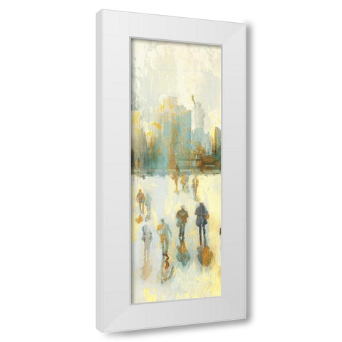 NY Shadows II White Modern Wood Framed Art Print by Selkirk, Edward