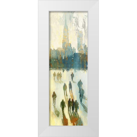 NY Shadows III White Modern Wood Framed Art Print by Selkirk, Edward
