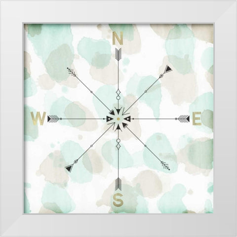 Directions II White Modern Wood Framed Art Print by Selkirk, Edward