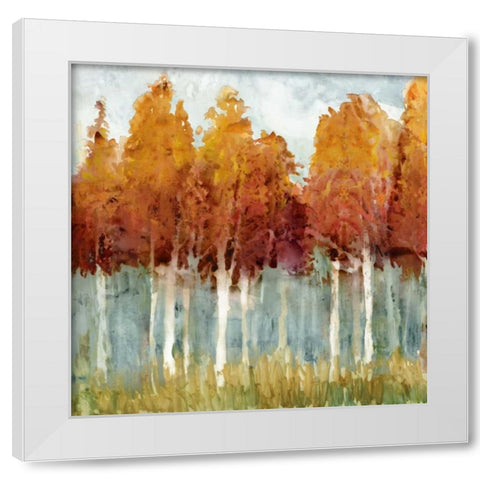 Birch II White Modern Wood Framed Art Print by Selkirk, Edward