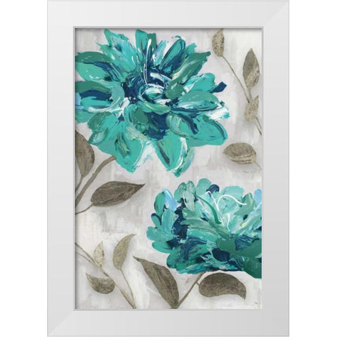 Blooms I White Modern Wood Framed Art Print by Selkirk, Edward
