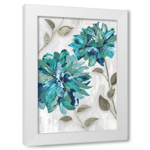Blooms II White Modern Wood Framed Art Print by Selkirk, Edward