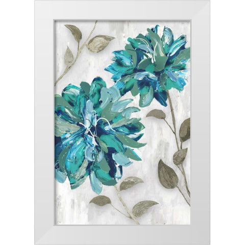 Blooms II White Modern Wood Framed Art Print by Selkirk, Edward