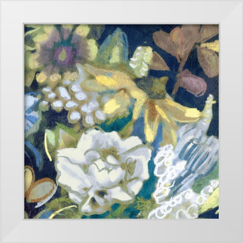 Bouquet I  White Modern Wood Framed Art Print by Selkirk, Edward