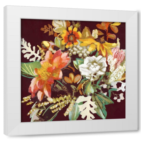 Posy I White Modern Wood Framed Art Print by Selkirk, Edward