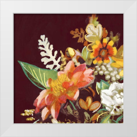 Posy II White Modern Wood Framed Art Print by Selkirk, Edward