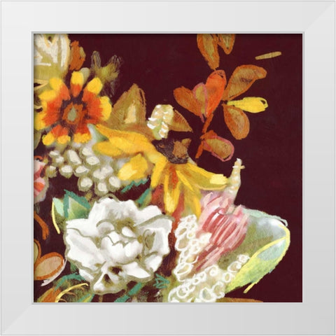 Posy III White Modern Wood Framed Art Print by Selkirk, Edward