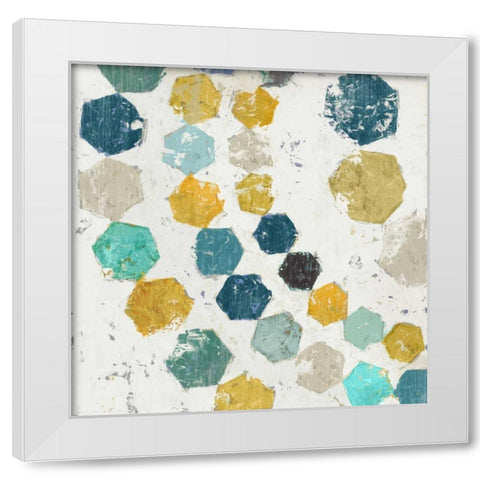 Hexagon I White Modern Wood Framed Art Print by Selkirk, Edward