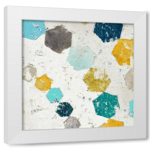 Hexagon II White Modern Wood Framed Art Print by Selkirk, Edward
