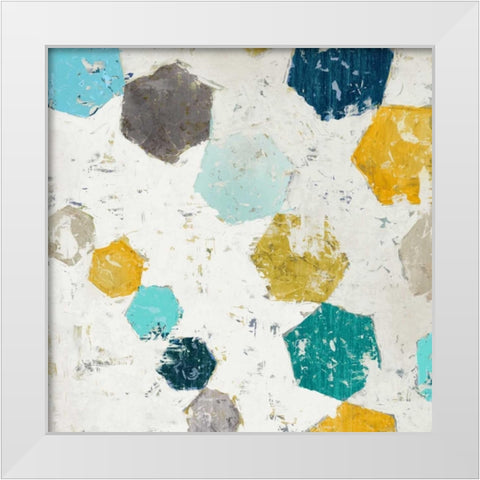 Hexagon II White Modern Wood Framed Art Print by Selkirk, Edward