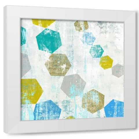 Hexagon III White Modern Wood Framed Art Print by Selkirk, Edward