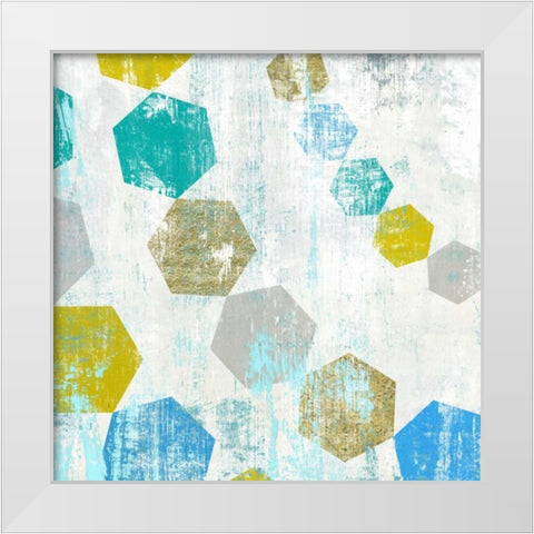 Hexagon III White Modern Wood Framed Art Print by Selkirk, Edward