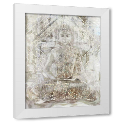 Ivory Buddha White Modern Wood Framed Art Print by Selkirk, Edward