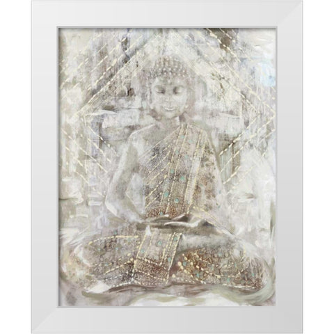 Ivory Buddha White Modern Wood Framed Art Print by Selkirk, Edward