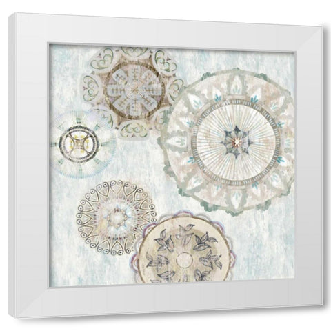 Gears I White Modern Wood Framed Art Print by Selkirk, Edward