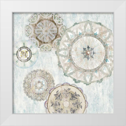 Gears I White Modern Wood Framed Art Print by Selkirk, Edward