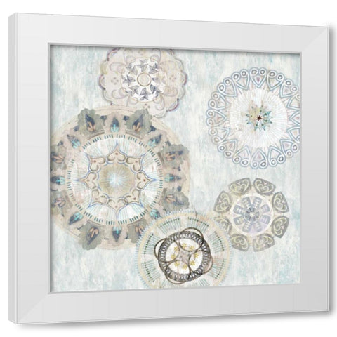 Gears II White Modern Wood Framed Art Print by Selkirk, Edward