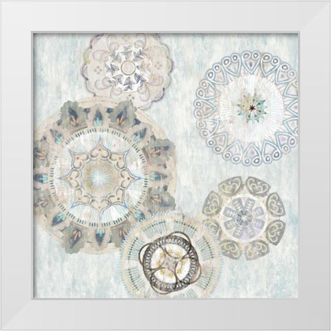 Gears II White Modern Wood Framed Art Print by Selkirk, Edward