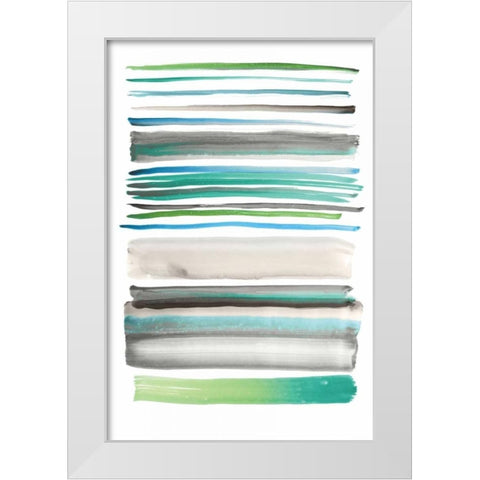 Topaz I White Modern Wood Framed Art Print by Selkirk, Edward