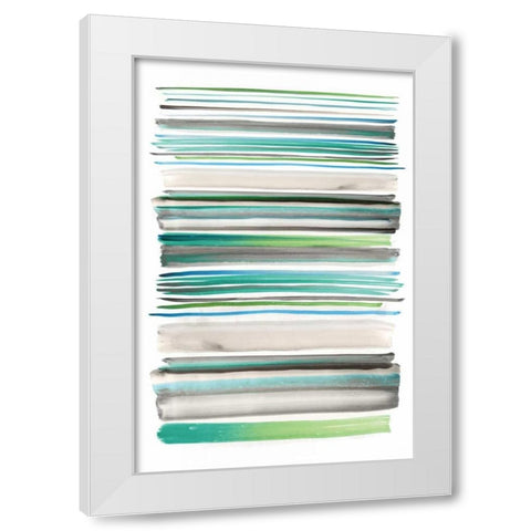 Topaz IV White Modern Wood Framed Art Print by Selkirk, Edward