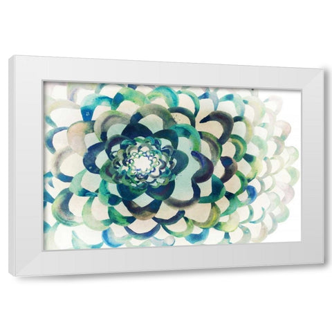 Lotus White Modern Wood Framed Art Print by Selkirk, Edward