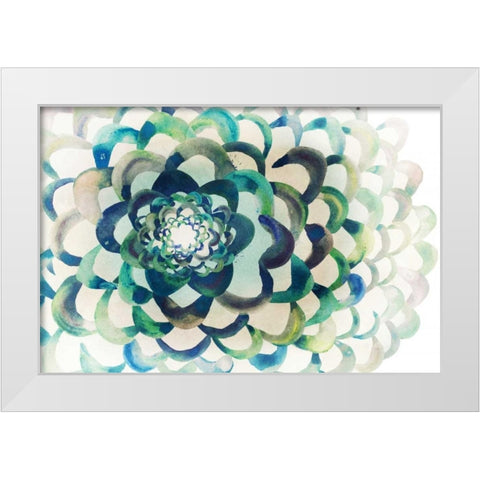 Lotus White Modern Wood Framed Art Print by Selkirk, Edward
