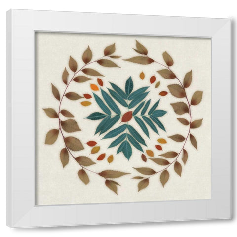 Wreath IV White Modern Wood Framed Art Print by Selkirk, Edward