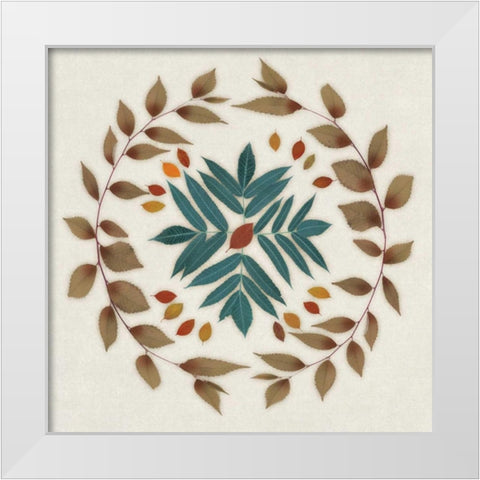 Wreath IV White Modern Wood Framed Art Print by Selkirk, Edward
