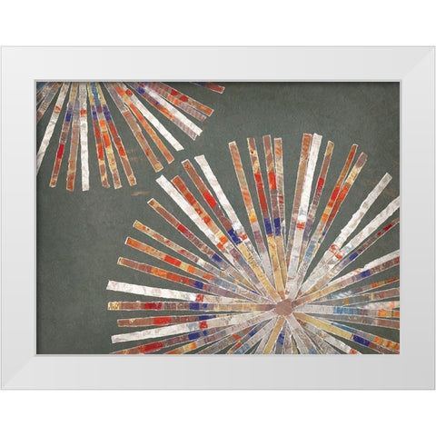 Disk I Warm Version White Modern Wood Framed Art Print by Selkirk, Edward