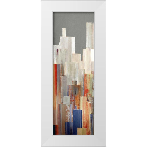Hilltop Cityscape I White Modern Wood Framed Art Print by Selkirk, Edward