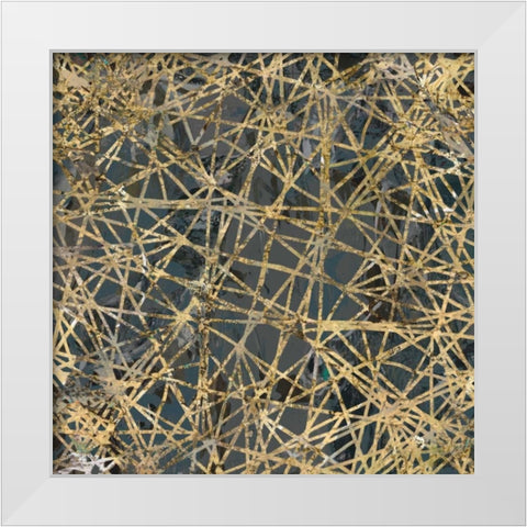 Tinge of Gold II White Modern Wood Framed Art Print by Selkirk, Edward