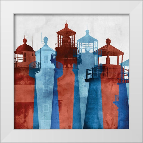 Lighthouse II  White Modern Wood Framed Art Print by Selkirk, Edward