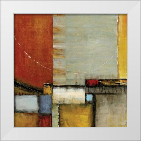 Emergence I White Modern Wood Framed Art Print by Skeritt, Karen
