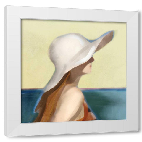 Grace White Modern Wood Framed Art Print by Selkirk, Edward