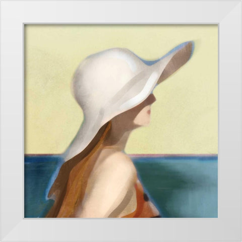 Grace White Modern Wood Framed Art Print by Selkirk, Edward