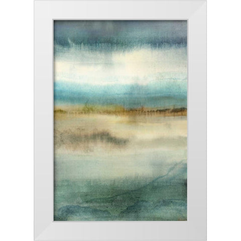 Blue Reverie White Modern Wood Framed Art Print by Selkirk, Edward