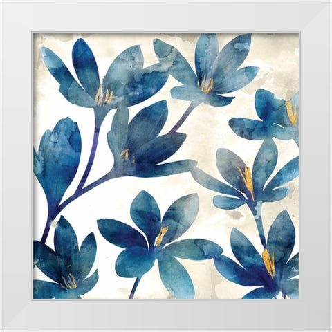Veranda Blue I White Modern Wood Framed Art Print by Selkirk, Edward
