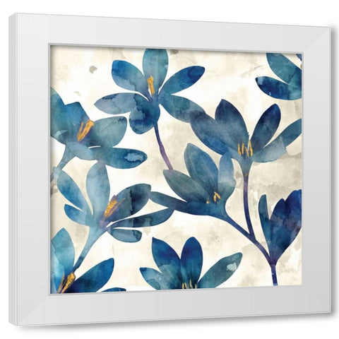 Veranda Blue II White Modern Wood Framed Art Print by Selkirk, Edward