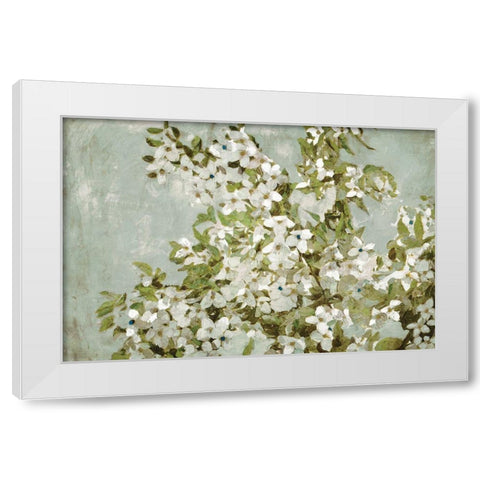 Mint Blossom White Modern Wood Framed Art Print by Selkirk, Edward