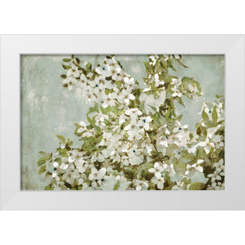 Mint Blossom White Modern Wood Framed Art Print by Selkirk, Edward